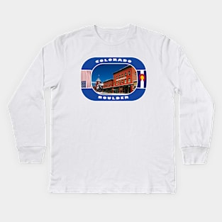 Colorado, Boulder City, USA Kids Long Sleeve T-Shirt